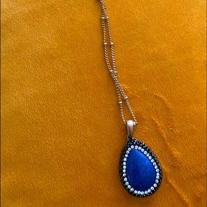Pendant Blue Necklace
